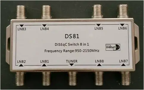Manufacturer- Diseqc Switch 8-in-1out Satellite FAT TV Accessory, DiSEqC1.1 Control