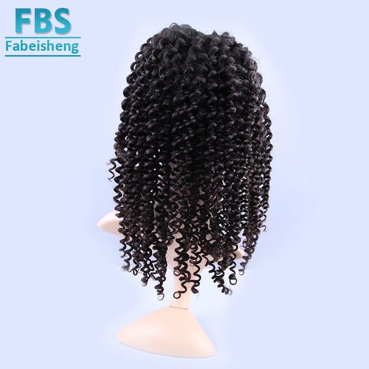 
2018 FBS raw 100% unprocessed virgin malaysian remy hair factory price supply deep curly full lace wig 