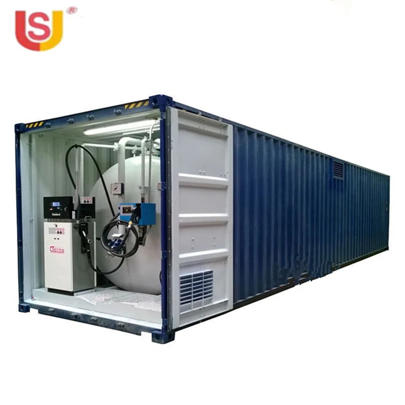 
single dispenser double nozzle mini filling portable mobile fuel station 