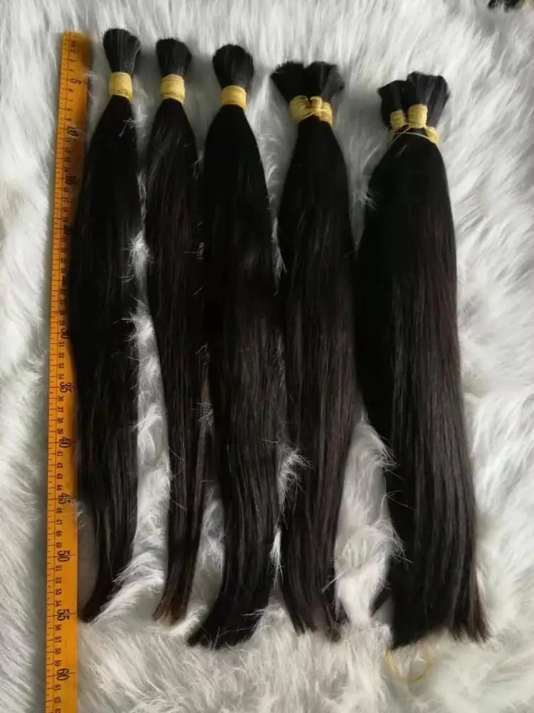 Top sale popular in Brazil South America market factory best quality real one donor raw material virgin hair bulk
