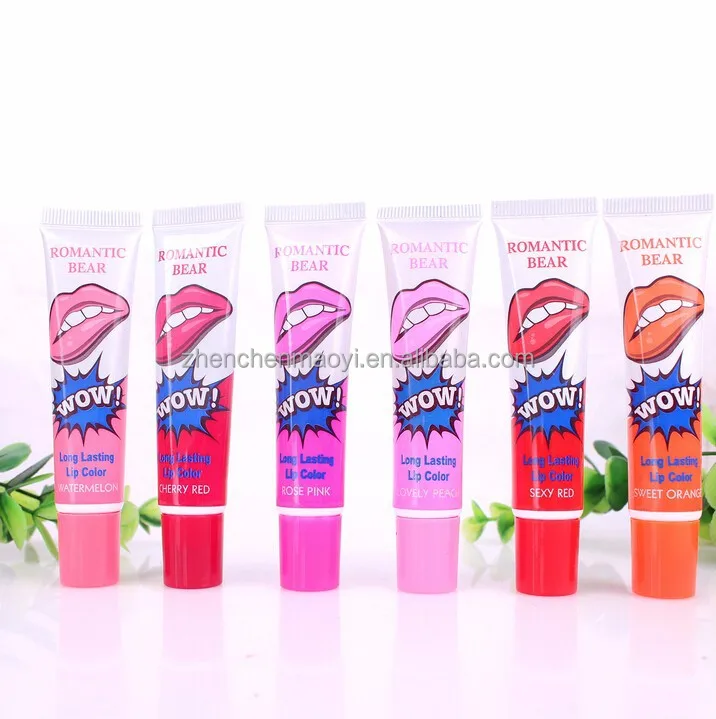 Professional Romantic Bear Cheap Magic Matte Long Lasting Waterproof Peel Off Lipstick Lip Gloss