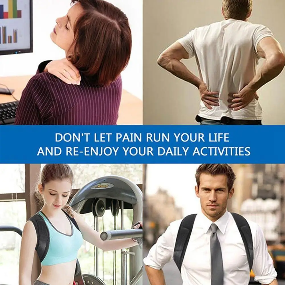 Posture Corrector For Men And Women - Adjustable Upper Back Brace For Clavicle To Support Neck, Back and Shoulder