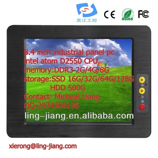 8.4 дюймов высокое качество профессиональных встроенный компьютер( кпп- 084c), поддержка windows хр/встроенных, win7/ос системы