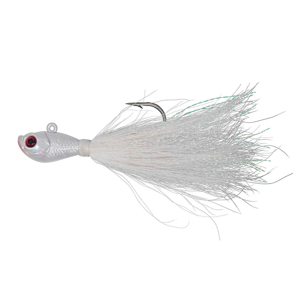  Best price 1/2oz bucktail jig tying kit saltwater fishing lures hair