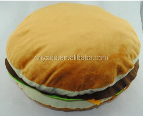 Hamburger Plush Toy,Plush Hamburger Cushion,Plush Stuffed Hamburger Toy