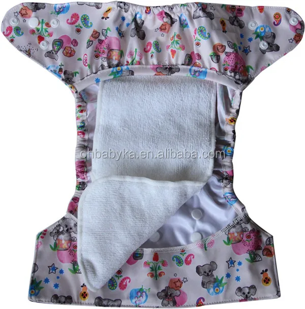 Pants Adult Diaper Cover Cotton Diaper Covers Soft Plastic Waterproof Cloth Fashionable Babies 3D Leak Prevention Channel Snaps
