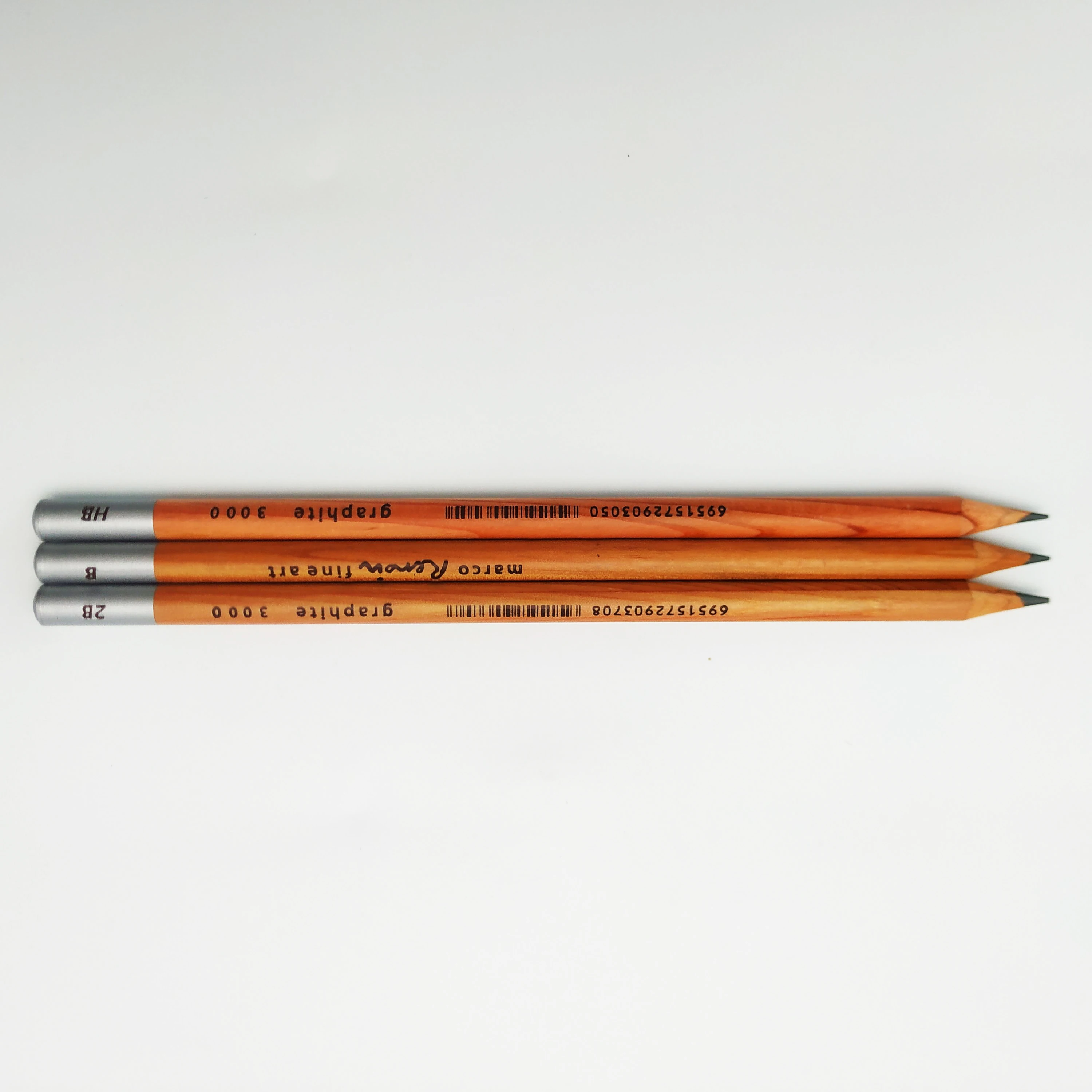 
Hot Sell Customized Logo Printed 12 PCS Sketching Pencils Set 2B 3B 4B Wooden Art Pencils With Metal Box 