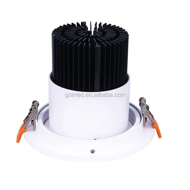DALI 360 degree rotatable led ceiling spot recessed cob downlight 40w