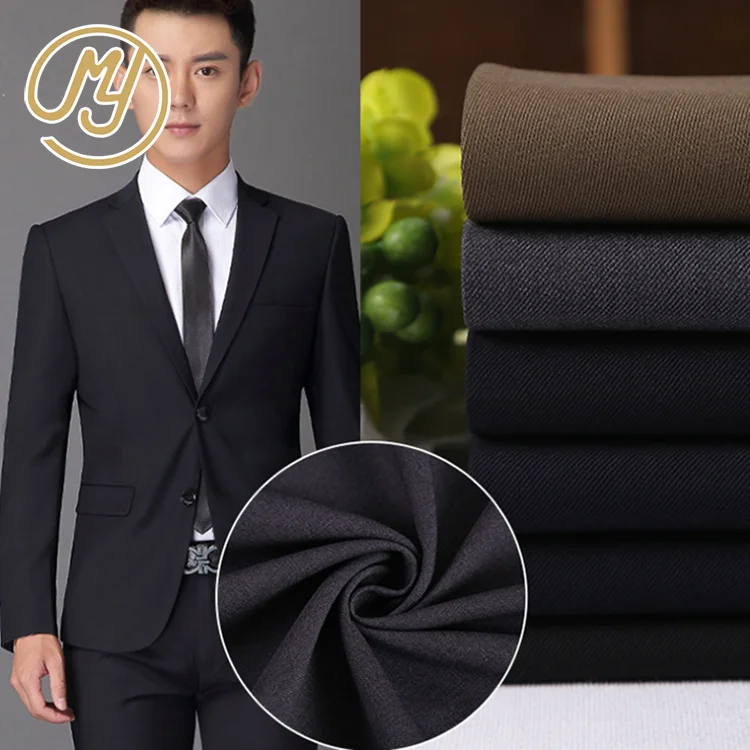 Good quality ready to ship frock and uniform 320g twill serge textile tr suit fabric men