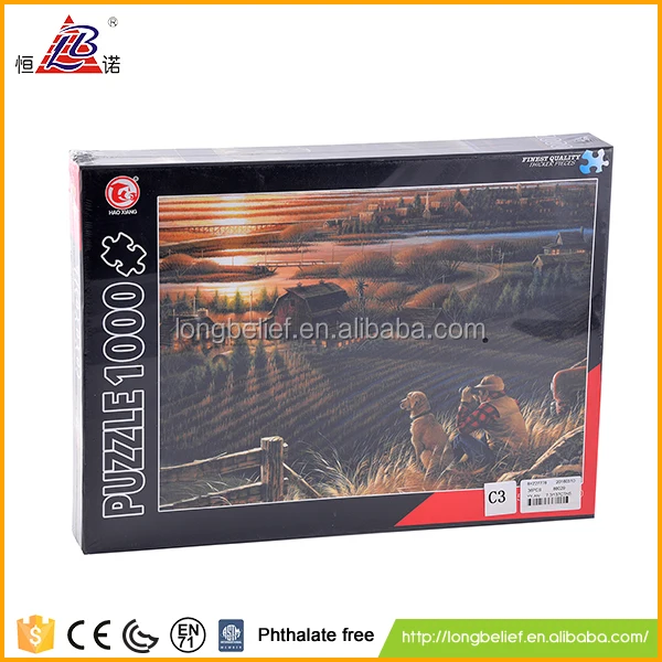 Горячие продажи картона красочные блок игра-головоломка