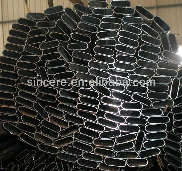 
Oval steel pipe/elliptical hollow section/furniture tube from tianjin 
