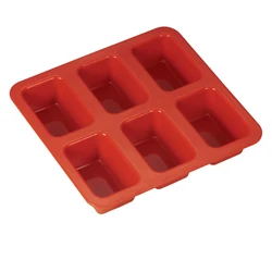 6pcs rectangle silicone cake mold soap silicone mold baking set
