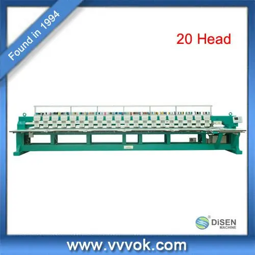 Factory latest price industrial automatic 9 12 15 needle 18 24 head computerized cap t shirt flat multihead embroidery machine