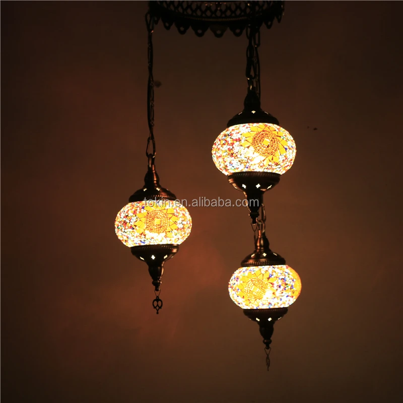 handmade Mosaic Art single Turkish Lamps Chandelier CC3M01