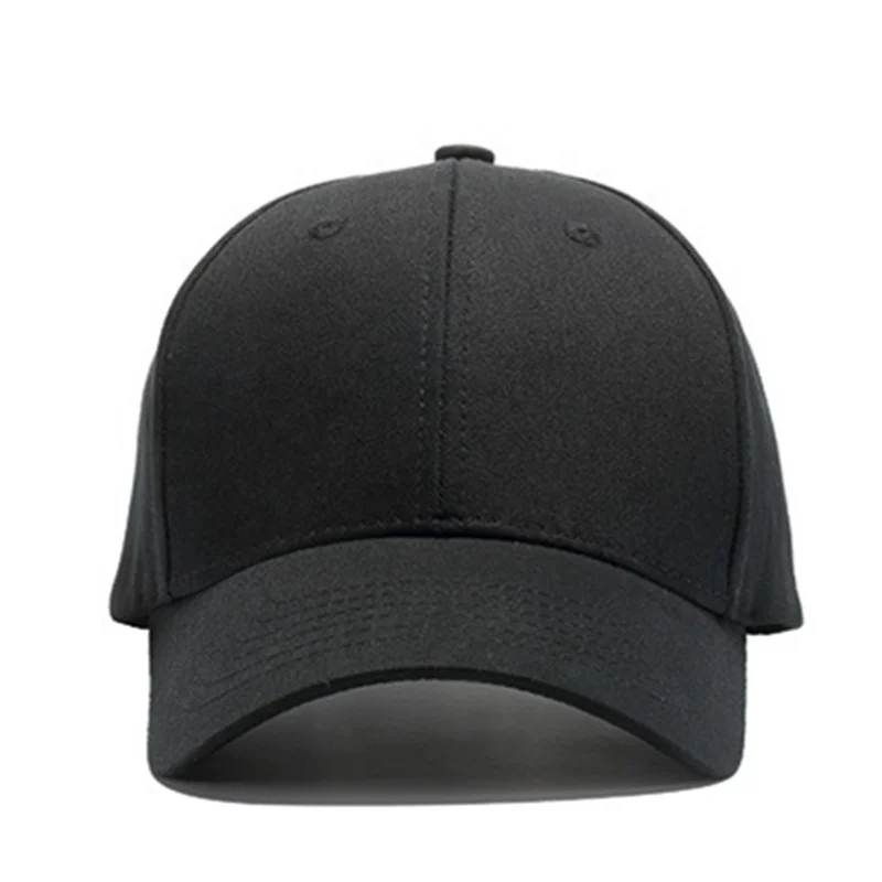5% OFF wholesale cheap blank plain black caps without logo