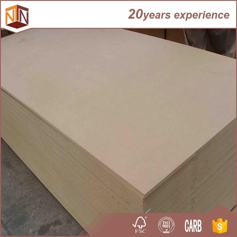 18 мм Тополь древесина волокно сырье mdf простой mdf для резьбы