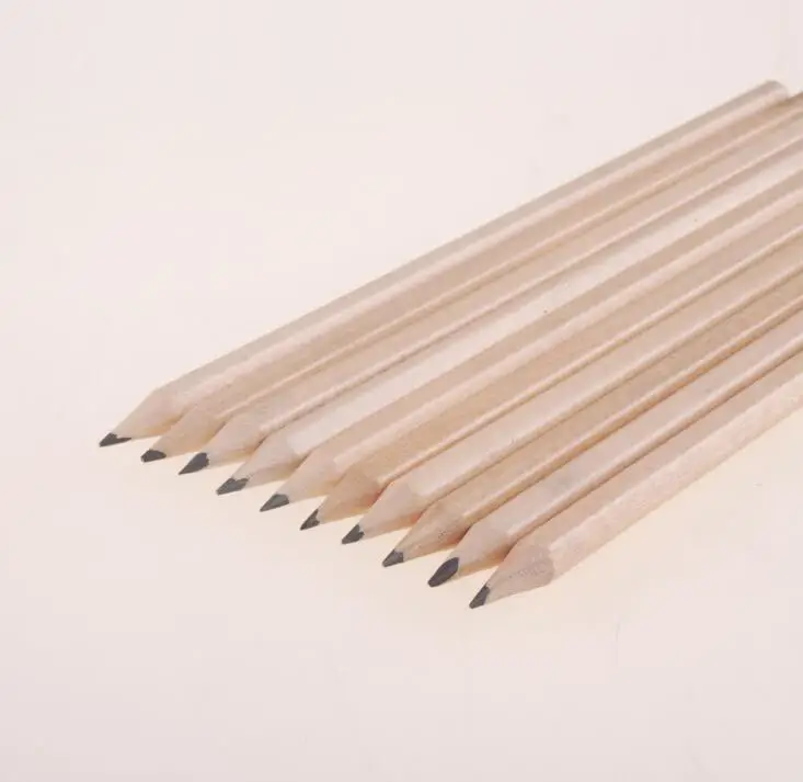 OEM Natural Eco-friendly Wooden Pencils High Quality Pencils With Eraser For Students