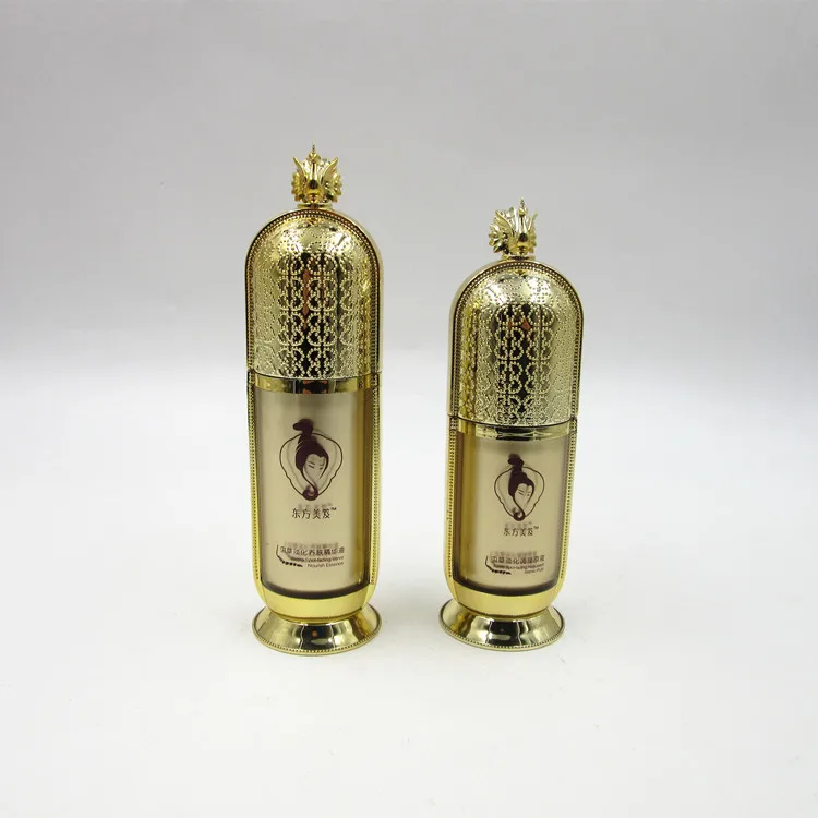 
wholesale China supplier plastic crown shape container 20g 30g 50g acrylic beauty cosmetics cream empty jar 