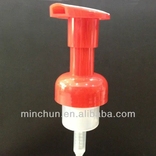 40mm Red color plastic foam pump dispenser cosmetic foaming pump