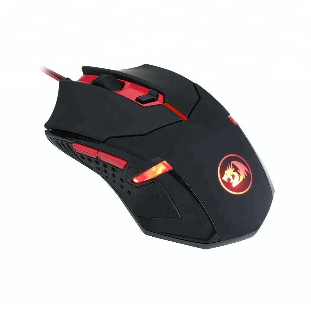 Redragon CENTROPHORUS M601 3200 DPI Gaming Mouse 6D Optical USB Wired Mouse with side buttons for PC Desktop