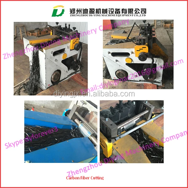 Waste Cloth Textile Plastic Glass Roving Kevlars Pulp Pmia Carbon Fibre Cutting Chopping Machine