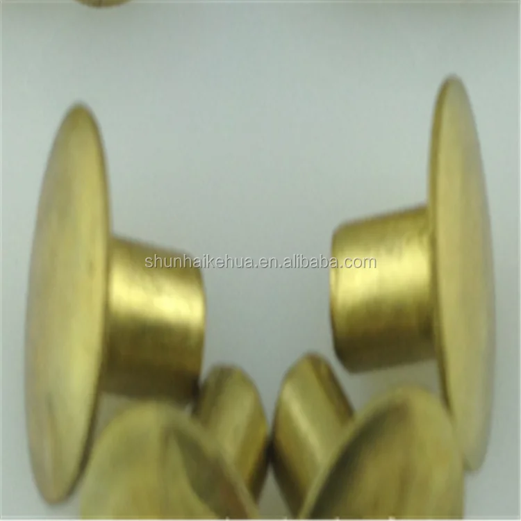 Factory wholesale Brass Copper Aluminum Semi Hollow Tubular Rivets