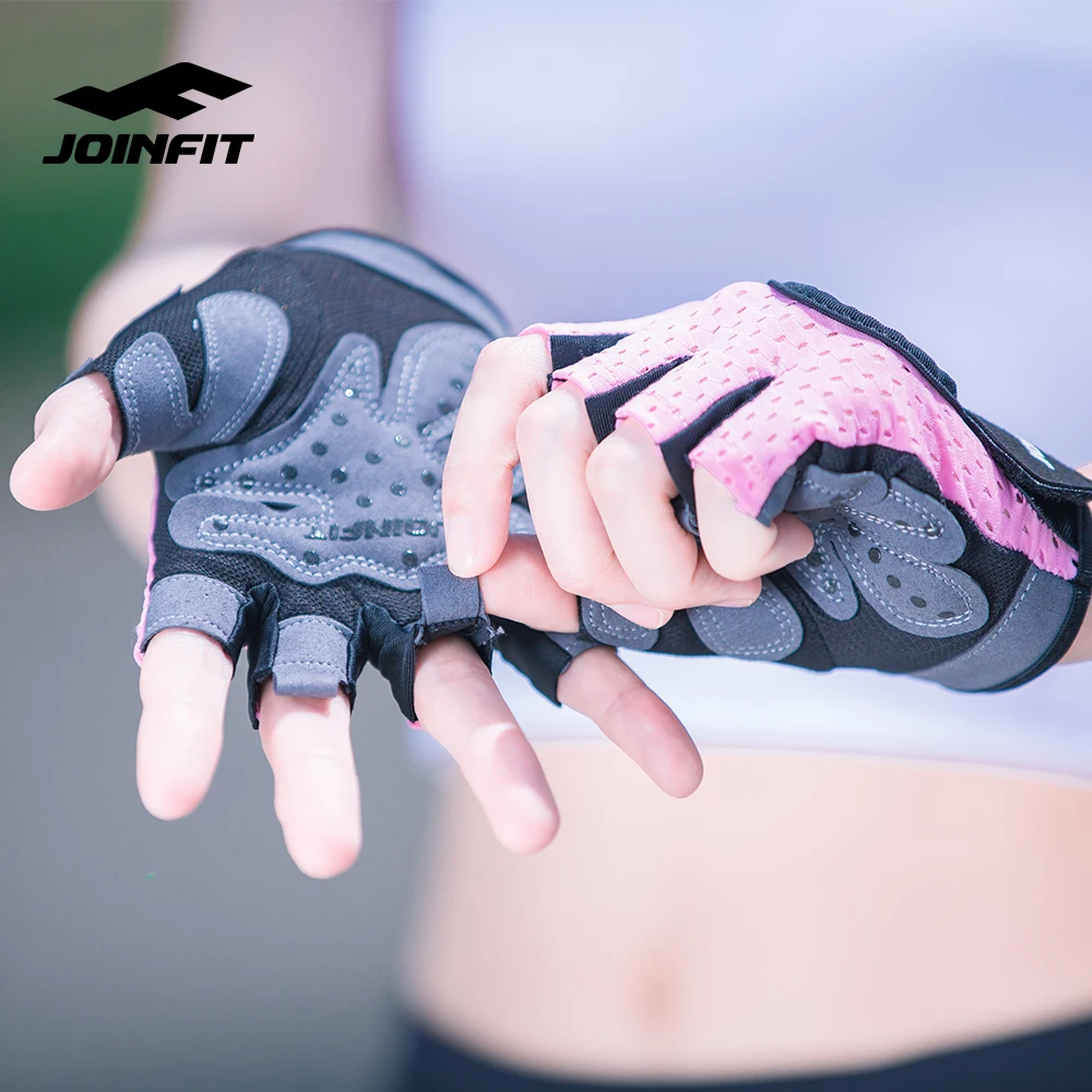 
JOINFIT Wholesale Custom Leather Workout Fitness Weight Lifting Gym Gloves 