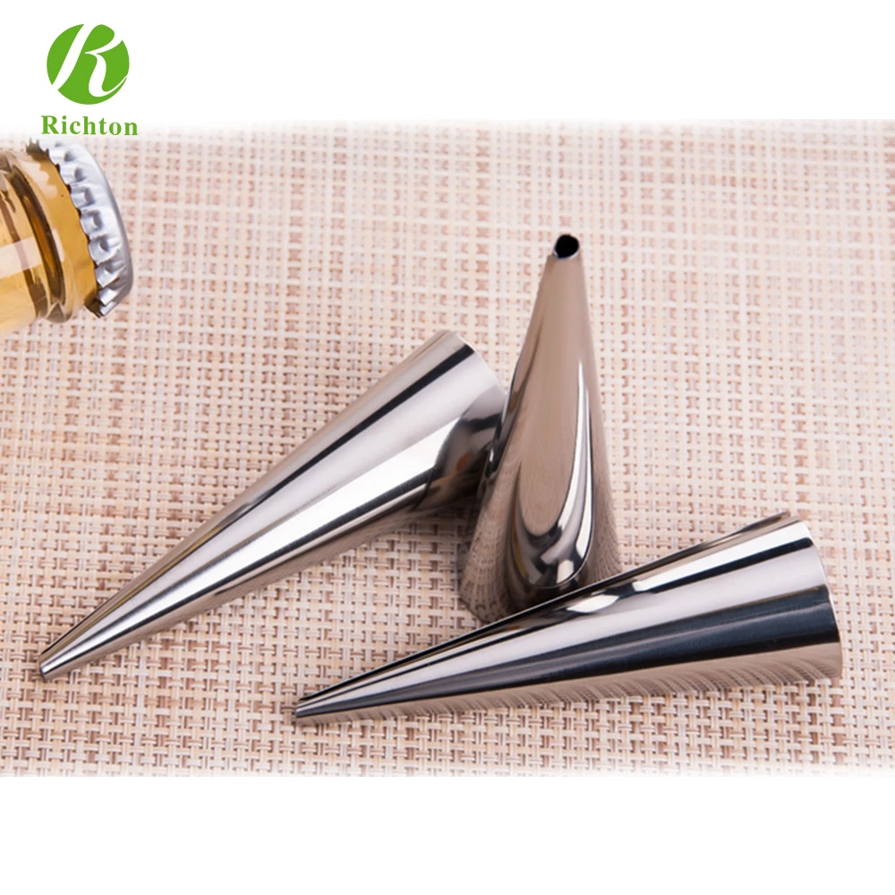 Stainless Steel Cream Horn Cone Metal cake Form Baking Utensils For Cannoli