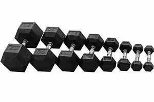 High quality fitness eqipment KG LBS gym exercise dumbbell hex rubber dumbbell