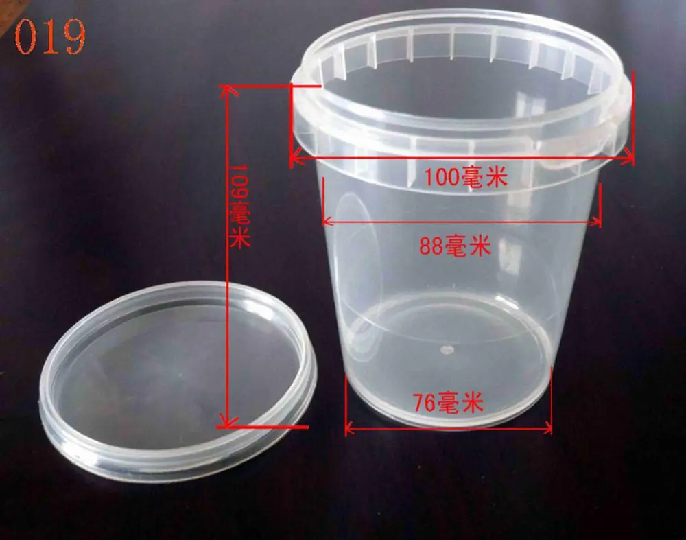 Hot sale small MINI volume pail yogurt packing plastic bucket at 150ML