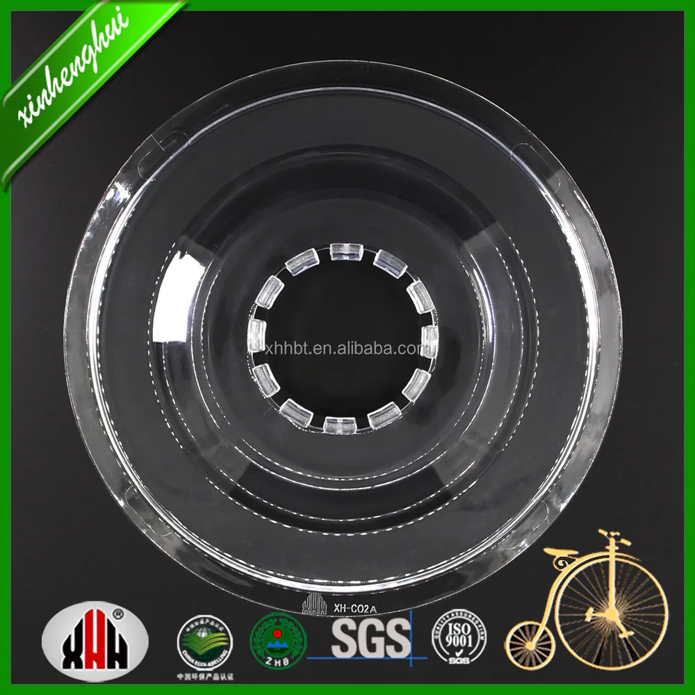 XH-C02 rotary MTB spoke or freewheel protector transparent bicycle plate parts with many clips-on