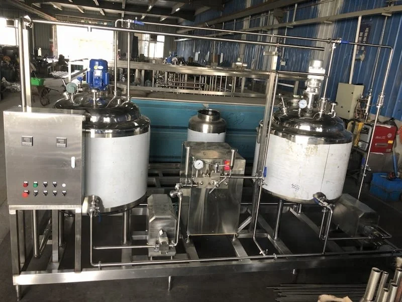 300L Milk Yogurt machine line Installed In 20Ft Container