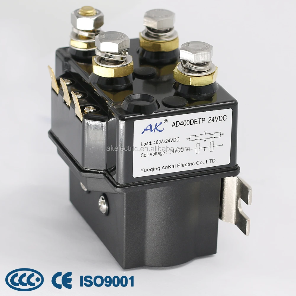 DC Contactor for Motor Reversing Winch Relay, Continuous to 100A Short Time Duty 400A 48V Winch Relay^