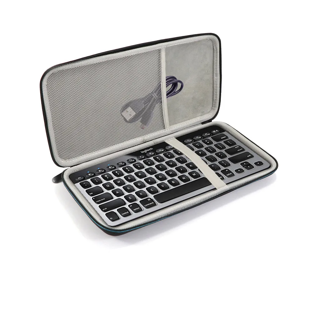 Travel Storage Carrying Case Cover Bag for Logitech Keyboard K810/K811/920 Black