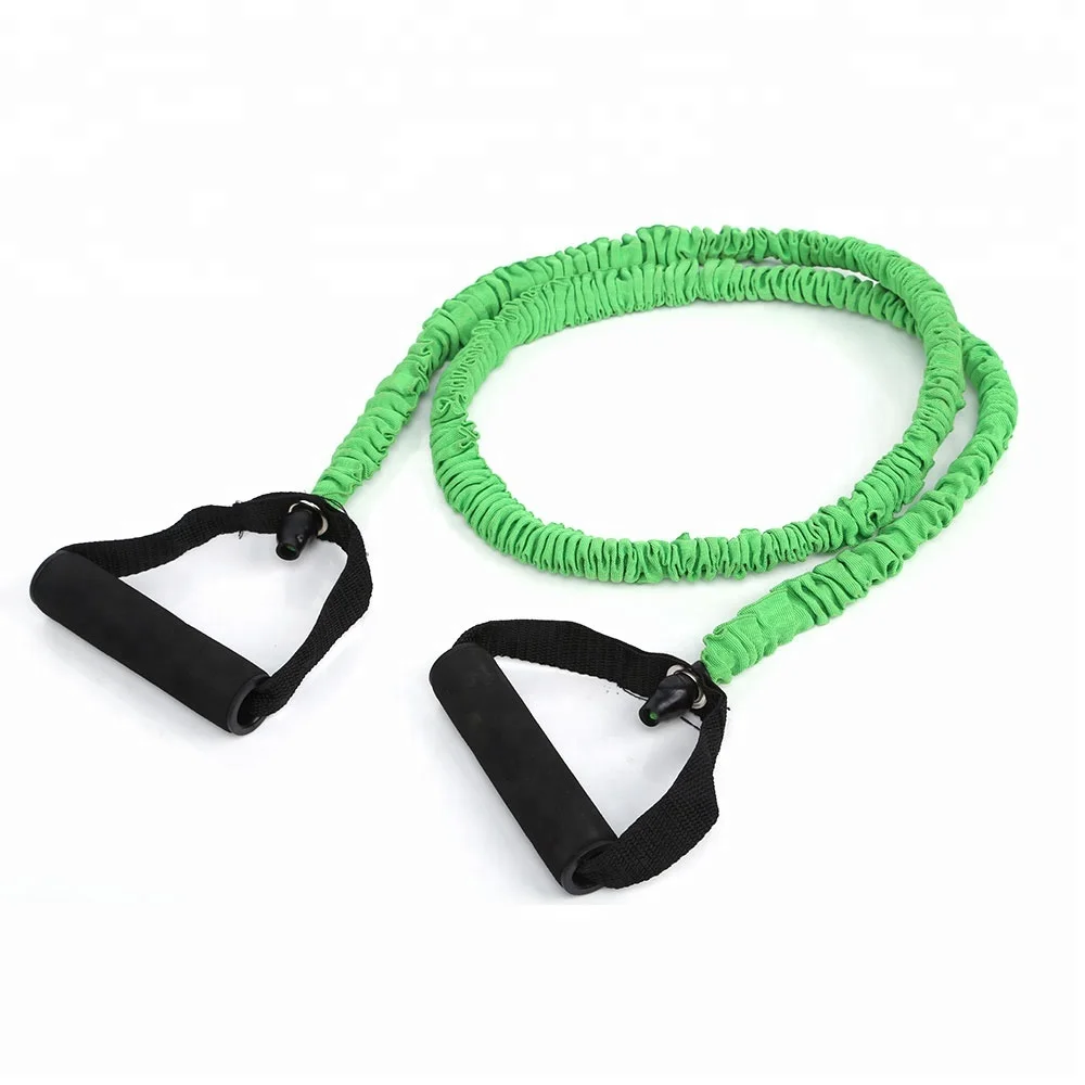 
Exercise Cords Rubber Stretch Tube with Foam Handles 