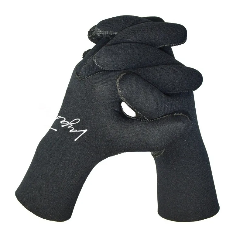 
LayaTone Neoprene Gloves 3mm Diving Black Adults Anti-slip Five Fingers Surfing Snorkeling Free Diving Gloves 