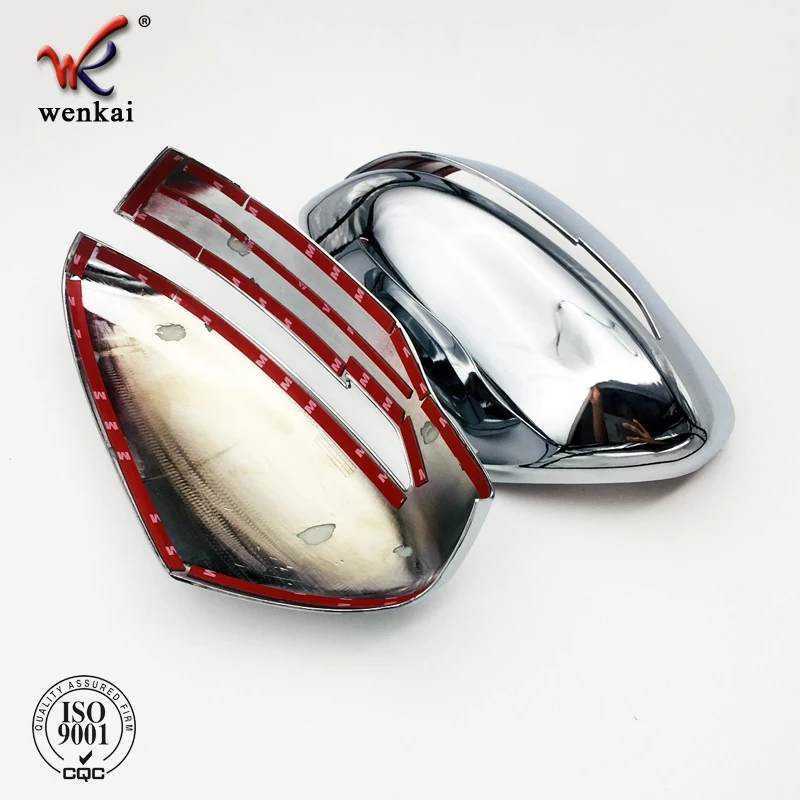 Side Rearview Mirror ABS Chrome Side Door Mirror Cover Trim 2pcs For Nissan X-trail Rogue 2014-2018