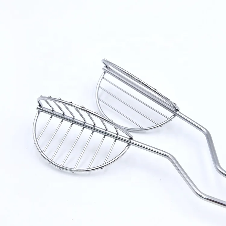 Food Grade Taco Press Stainless Steel Taco Press Tong with coating handle