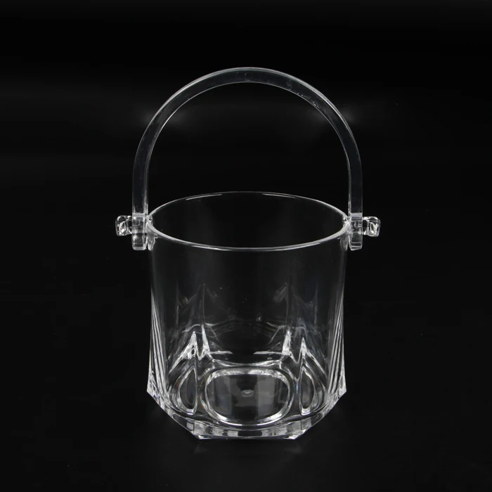 clear plastic ice bucket mini acrylic ice bucket,not easy to break small ice bucket