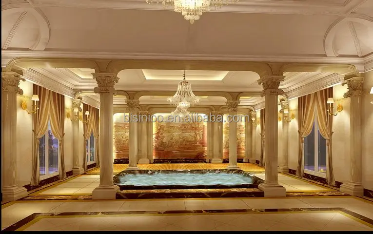 Classical European Style 3D Rendering Design for Master Bedroom of Luxury Villa