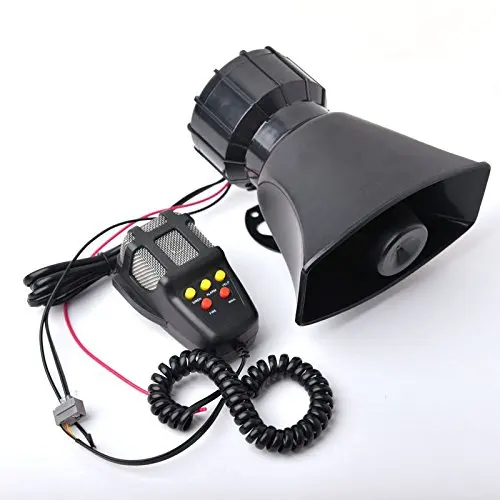 Loud Horn 12V Car Siren Auto Van Truck  System 60W Max 300dB 5 Sounds Tone