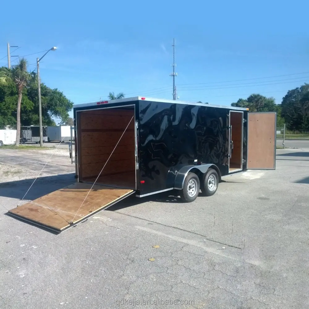 
Custom Made V nose Fiberglass Enclosed Trailer 
