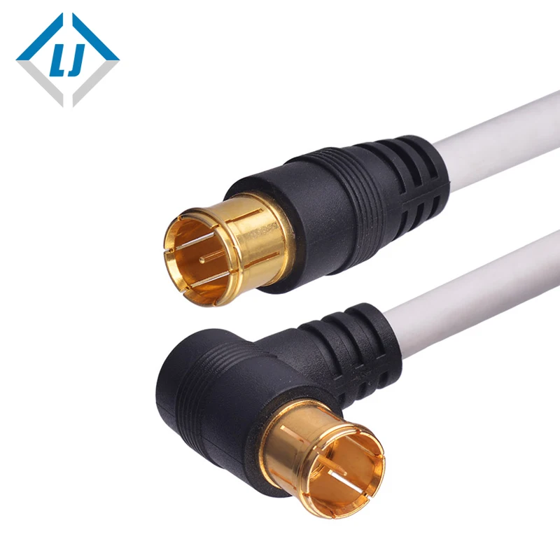 LJ 90 градусов 3c-2v tv разъемы 50 м 100 м 150 м rg59 коаксиальный кабель питания rf