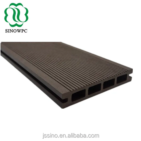 
Water stain resistant wpc decking for outdoor cafe, exterior wood plastic composite deck floor/flooring/board 