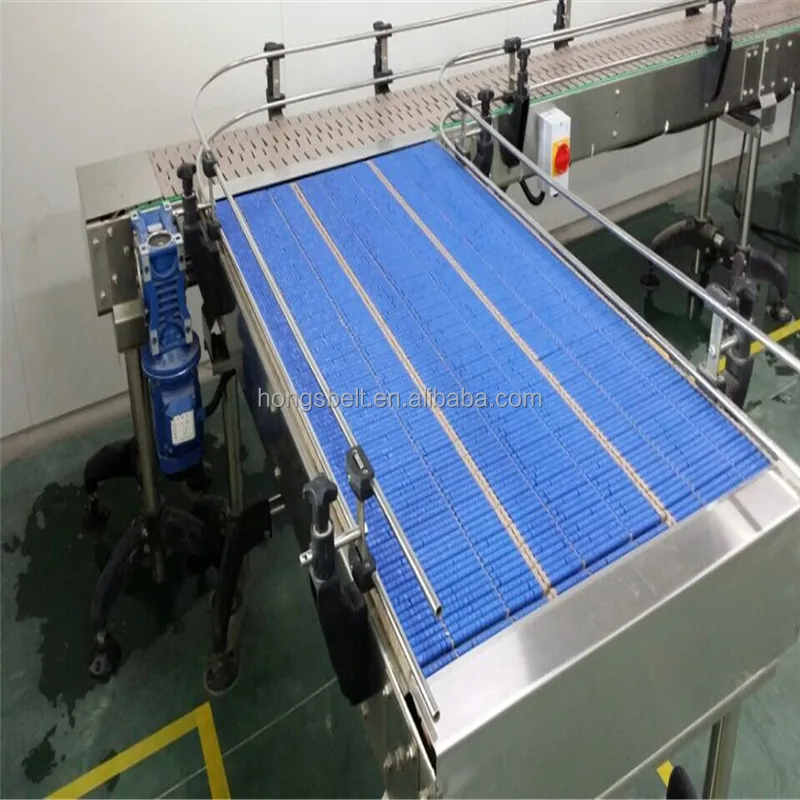 Modular Belt Design Overhead Systems Conveying Equipment Modular Flat Plate Curve Conveyor