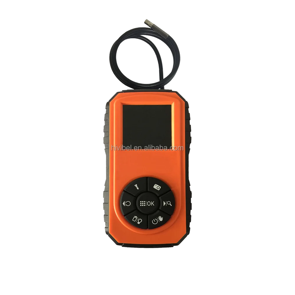 Economic palmscope: Car inspection camera 5.5mm Video Borescope Endoscope with camera probe coiled inside the case for storage
