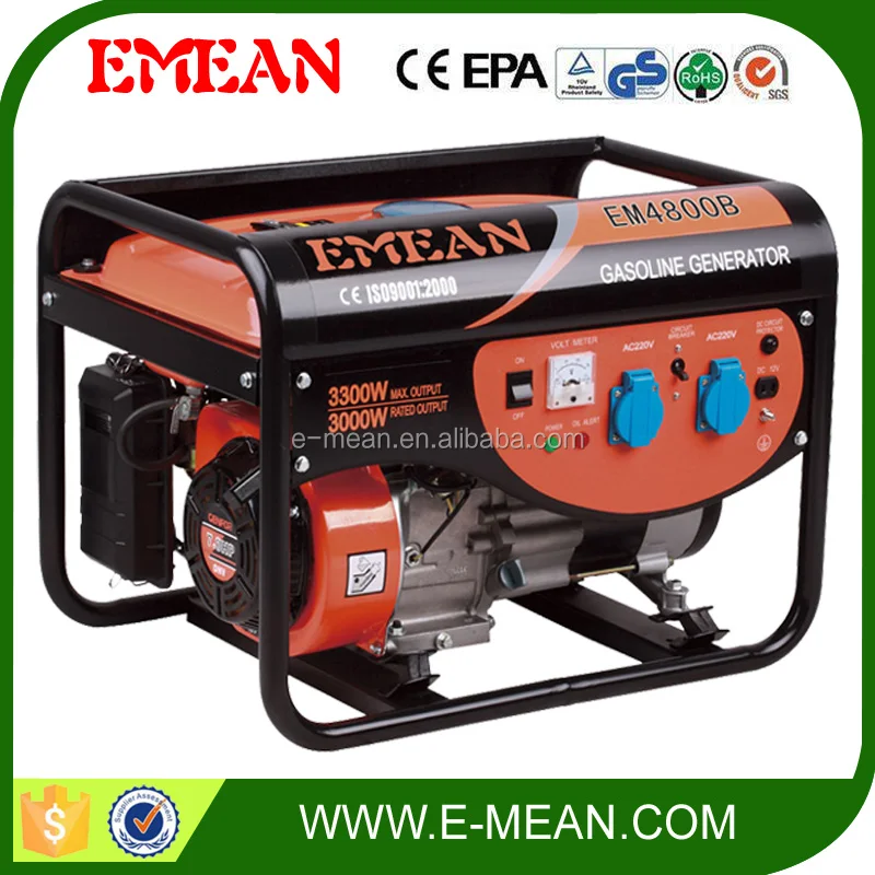 2.5KW honda бензин генератор цены с GX200 6.5HP двигатель