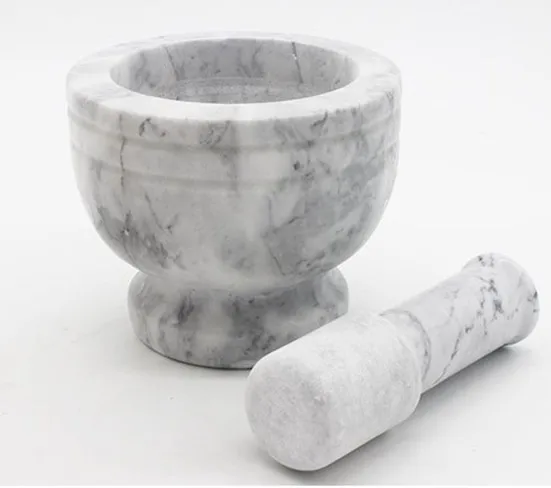 Mortar Hot Selling Grinding Crush marble Pestle and Mortar For Pepper Grind Spice and Nuts