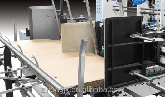 ZH-780 4 6 Corner Lock Bottom Straight Line With Pre-fold Function Folding Gluing Machine