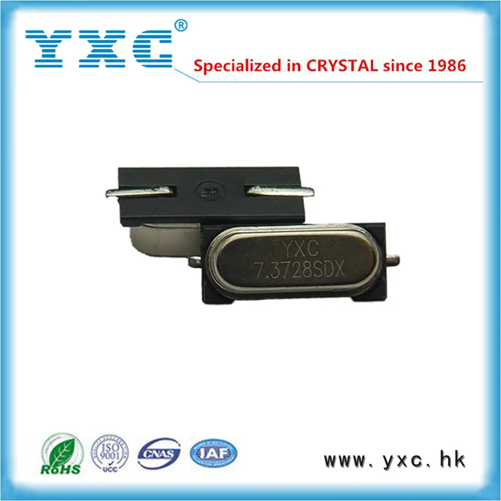 7.3728 МГц 49SMD кварцевый генератор 20ppm 20pF 2-SMD звуковой HC-49SMD